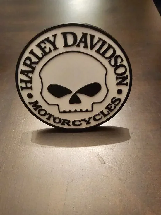 Harley-Davidson | Other | Harley Davidson Raised Letters Skull Rider ...